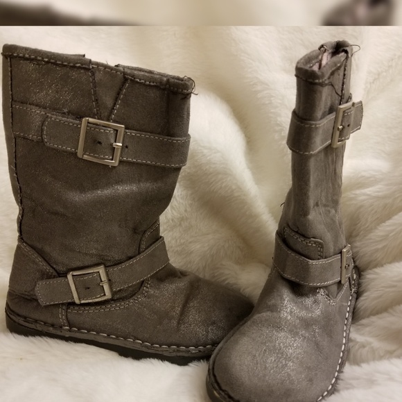 NWOT Toddler Gray Girls Cherokee Boots - Picture 3 of 5